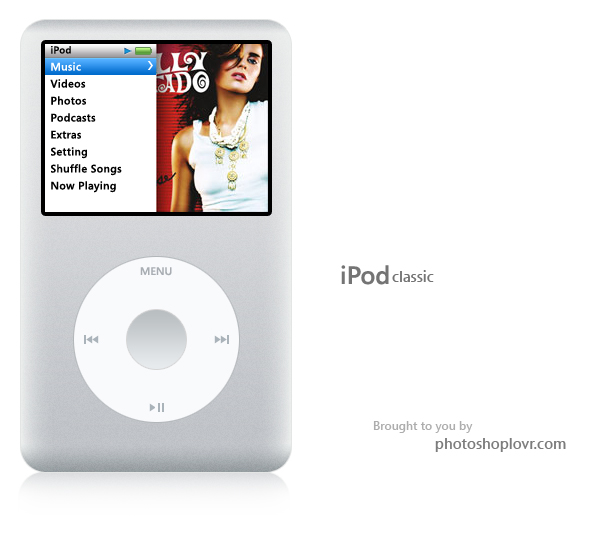 Photoshop Tutorials. Make the new iPod classic. Photoshoplovr.com