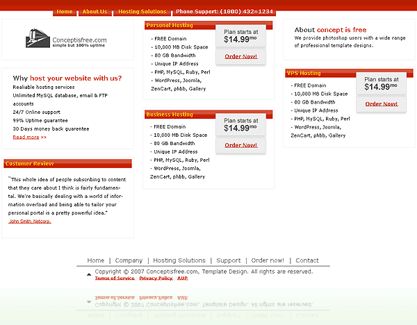 Web Hosting Design #2